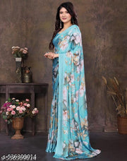 Yashika Women Tussar Silk Printed Saree With Blouse Material |saree for Women | saree collection 2025 | New Sari | Latest Saree