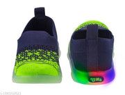 Coolz Kids Knitted First Walking Shoes with Light Led-2 for Baby Boys and Baby Girls for 9-24 Months