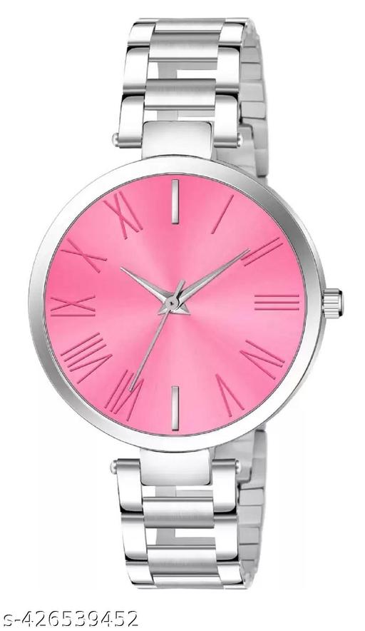 Studded Metal Belt Analog Wrist Watch for women and girls