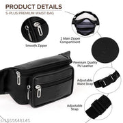 Premium Waterproof Waist Bag for Men & Women | Multi Pocket Travel Sling Belt Bag | Adjustable Strap