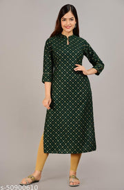 Festival special:- Rayon Printed Kurti For Women's