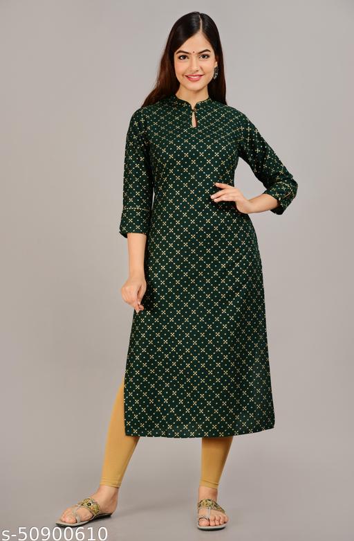 Festival special:- Rayon Printed Kurti For Women's
