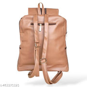 Backpack for Girls Women PU Leather Travel Bags Pithu Bag (LDPT01B)