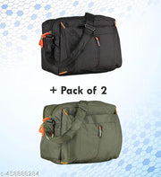 Men & Women's Cross Body Travel Sling Bag || Polyster Sling Bag || Cross Body Utility || Travel Bag || Office Business Messenger Bag || One Side Shoulder Bag for Men and Women Unisex || (Pack Of 2)