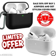 Trending TWS Bluetooth Airpod, Wireless Bluetooth Headphones Earbuds With Best Quality Wireless Bluetooth Headphones & Earphones Touch Sensor V5.1 With HD Mic - Airpod + Case