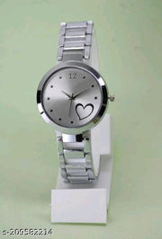 Best Quality Solid Textured Round Case Dial Shiny Metal Belt Women Analog Watches for Girls