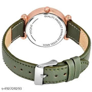combo pack classic&unique look with leather belt watch for woman&girl's combo pack 4