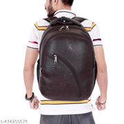 WESTOR ENTERPRISES -Latest Leather Fashionate Black School Bags Laptop Backpack Waterproof PU Leather Backpacks for Men Women Boys & Girls Backpack