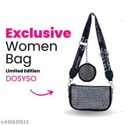 Women's Stylish Crossbody Sling Bag with Combo Coin Pouch Detachable Belt Perfect for Parties Weddings and Events