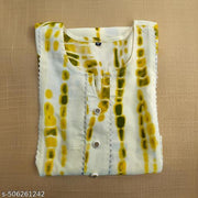 "Women's and Girls" Rayon Jaipuri Printed Straight"Kurti