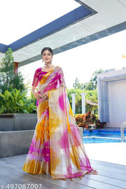 Weddind Special and Bollywood Style tissue organza saree