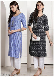 Latest 2025 Best Qaulity KURTIS(Pack of 2)