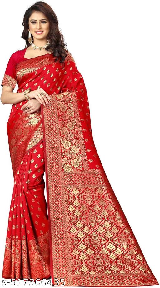 POLLY SILK SAREE WITH SEPARATE BLOUSE PIECE