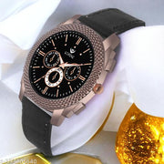 Lorenz Men's Fashion Stainless Steel Case | Black Sport Analog Watch for Men | MK-4025R