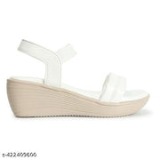 Kajmi Stylish New Trendy Striped Sandle For Women Cool Design Casual Fashion Extra Soft  Wedges Sandal For Women/Girl's/Female Ethnic Wear Wedges Sandal For Woman