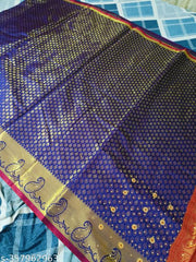 Brocade stone silk sarees