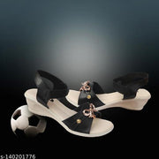 Black Solid Heel For Women, Ladies Sandal Women Heel Sandals Casual Ladies Footwear Trending Design Girl Sandals