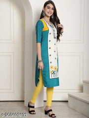 Polyster/Crepe fabric-New Fancy Dhamaka Kurti On Lowest Price & Best Quality pack 6