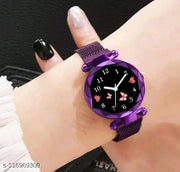 Magnet Strap Premium Quality Graceful Stylish Wrist Watch for Women & Girls