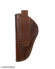 Leather Hostel Revolver Pistol Cover size 32 Bore (Brown)