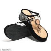Stylish New Design Trendy Attractive Casual & Comfortable Rhinestone Decor Women's Flat Sandals For Girl's & Women