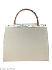 Fine design New stylish women white sling bag/Premium pu leather sling bags for women/Party bag and wedding bag for women/Women printed sling bag/Women casual hand bag