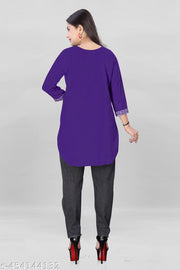 stylelist short kurti with embroidered work