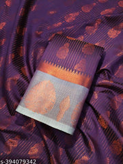 Softy silk saree copper zari