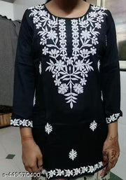 JANNAT CHIKANKARI SHORT MODAL KURTI
