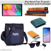 FKT-Black Blue (1K Danier) Side Bag Multipurpose Hand Bag Sling Bag Slim Bag for Office, Cash, Business Collection, Travelling | Stylish Hanging Side Messenger Bag