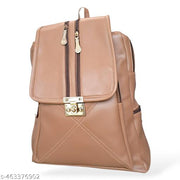 Backpack for Girls Women PU Leather Travel Bags Pithu Bag (LDPT03B)