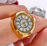 M3 trader Adjustable Ring Watch Stylish Elastic Finger Ring Watches for Men Women Clear Dial Quartz Timepiece for Valentine's Day Gift Finger Watch