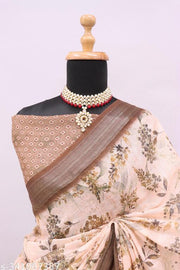COTTON LILAN SILK SAREE