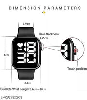 New Fashion Luxurious Waterproof LED Digital Watch -For Boys & Girls LED Square Digital Watch