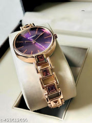Watch for Women,Watch for Girl ,Waterproof Women Wrist Watches Purple Dial diamond Studded watch Formal,Casual,Festive,Partywear,Wedding,Western Party