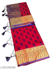 Peshwai Paithni Soft Silk saree, woven design border and woven Pallu