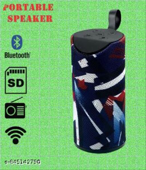 QUXXA TG-113 Best Bluetooth Wireless Speaker for DJ Party, Outdoor, Bedroom with Great Sound, Super Bass, Portable, Rechargeable Supports TF/USB/Pen Drive/AUX (Multi-Color) (Multicolor)