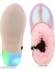 Lighting Boots for Girls pink