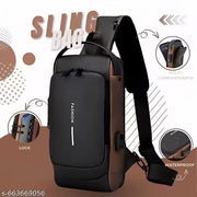 Sling Bag for Men & Women – Waterproof Anti-Theft Crossbody Backpack with USB Charging Port | Shoulder Bag for Travel, Outdoor, and Daily Use