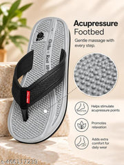 Ortho + Rest Doctor Orthopedic Slippers for Men | Anti-Skid Flip Flops with Acupressure Massage Footbed | Extra Soft and Comfortable Doctor-Recommended Chappal for Pain Relief