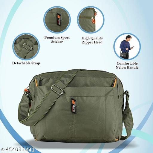 Sling Bag | Side Sling Messenger Bag | Cross Body Multipurpose Hand Bag | Sling Bag For Men & Women | Slim Bag for Office, Cash, Business Collection, Travelling (Black Pack of 1 )