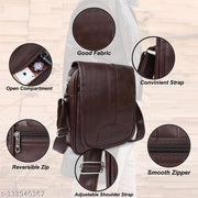 Pu Leather Shoulder Bag for Men