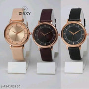 Analog 3 Different Color Royal Dial Watch for Womens and Girls Single and Combo Watches for Women and Girl Pack of 3