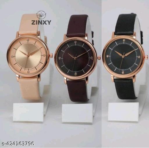 Analog 3 Different Color Royal Dial Watch for Womens and Girls Single and Combo Watches for Women and Girl Pack of 3