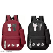 ARK FASHIONS Backpacks For Girls Latest Backpacks For School College Office Travel combo set(pack of 2)