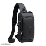 Chest Bag for Men Stylish Crossbody Backpack for Men & Women, Anti-Theft Chest Bag with USB Charging Port, Messenger Bags, Casual Shoulder Bag | USB Charging Port