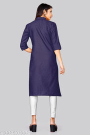 COLLR PLAIN KURTI
