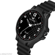 1531-black cross strap  analog watch for men and boys