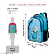 Teal Barbie Print Kids School Backpack for Girls Age 3-9 Years Preschool Travel Bag