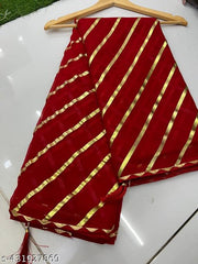 GEORGETTE SAREE, LEHERIA SAREE, FOIL SAREE, TRENDING SAREE, FANCY SAREE, PARTY SAREE, LEHERIYA SAREE, BANDHANI SAREE, SAREE